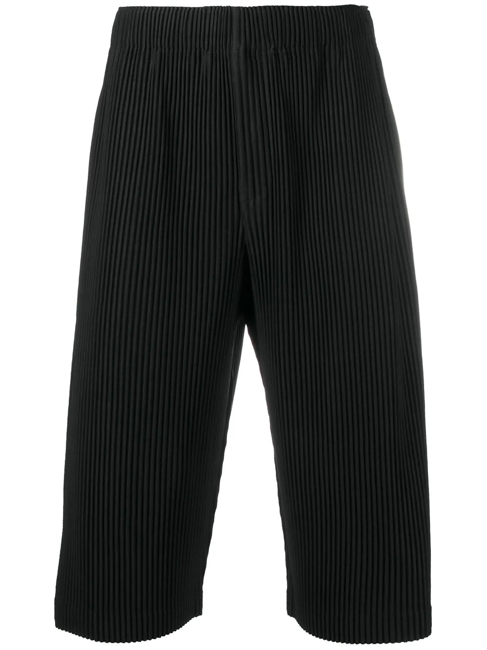 ribbed cropped trousers - 1