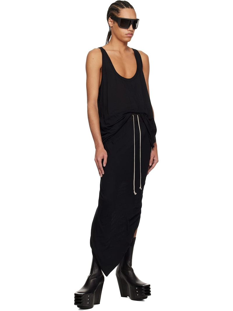 Rick Owens Black Hollywood Pull On Pillar Skirt outlook