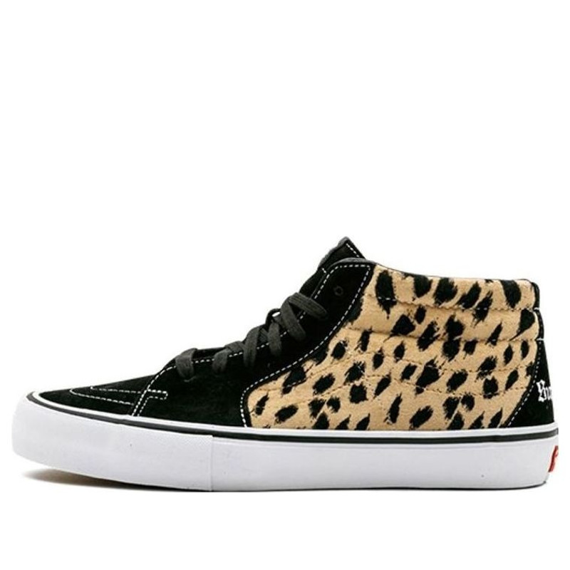 Vans Supreme x Sk8-Mid Pro 'Cheetah Velvet' VN0A347UOPM - 1