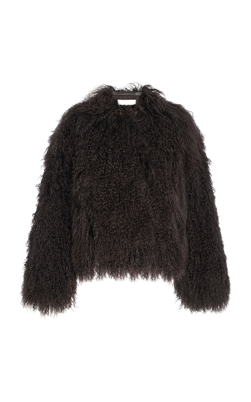 Charlotte Shearling Jacket dark grey 1