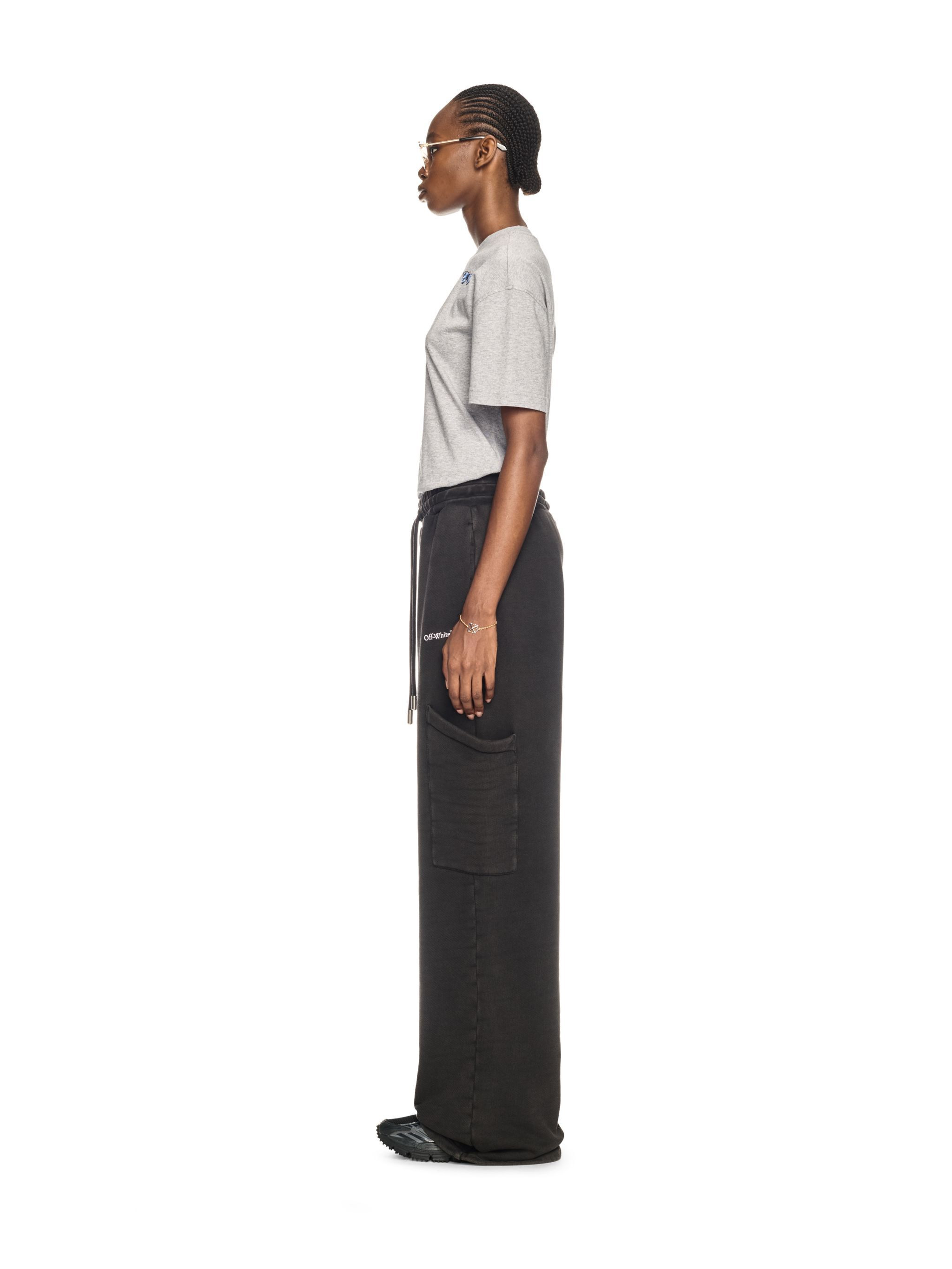 Black Bookish Cargo Sweatpants - 3