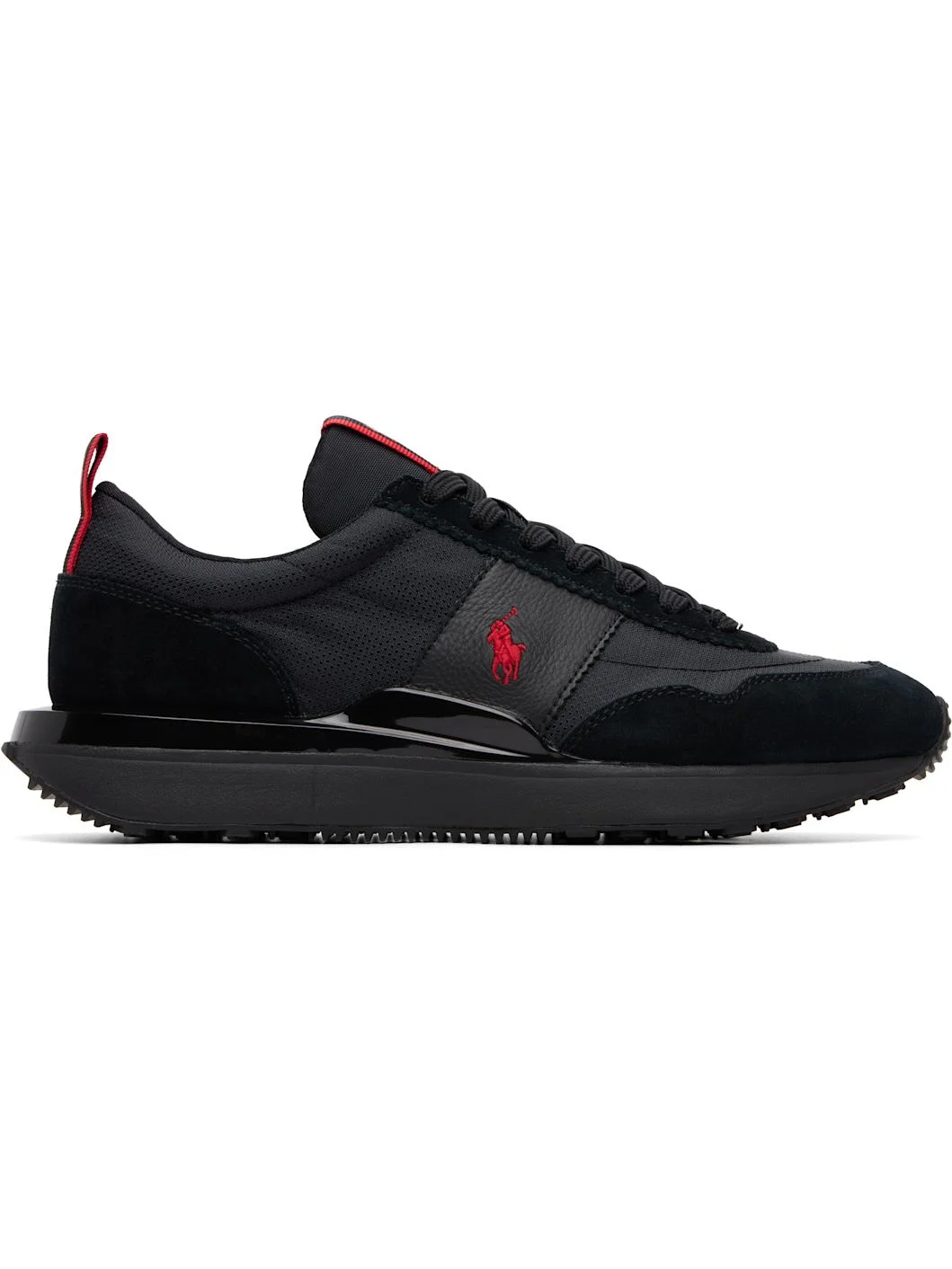 Black Train 89 Suede & Oxford Sneakers - 1