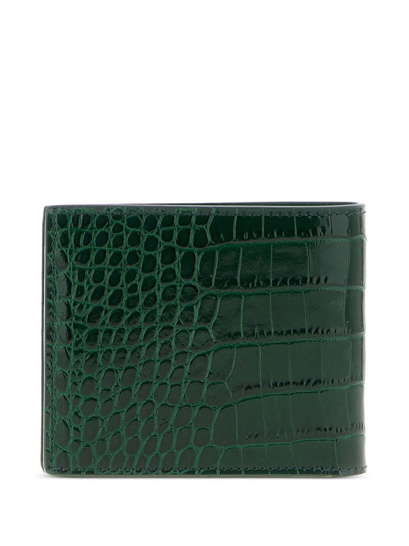 TOM FORD crocodile-embossed leather wallet outlook