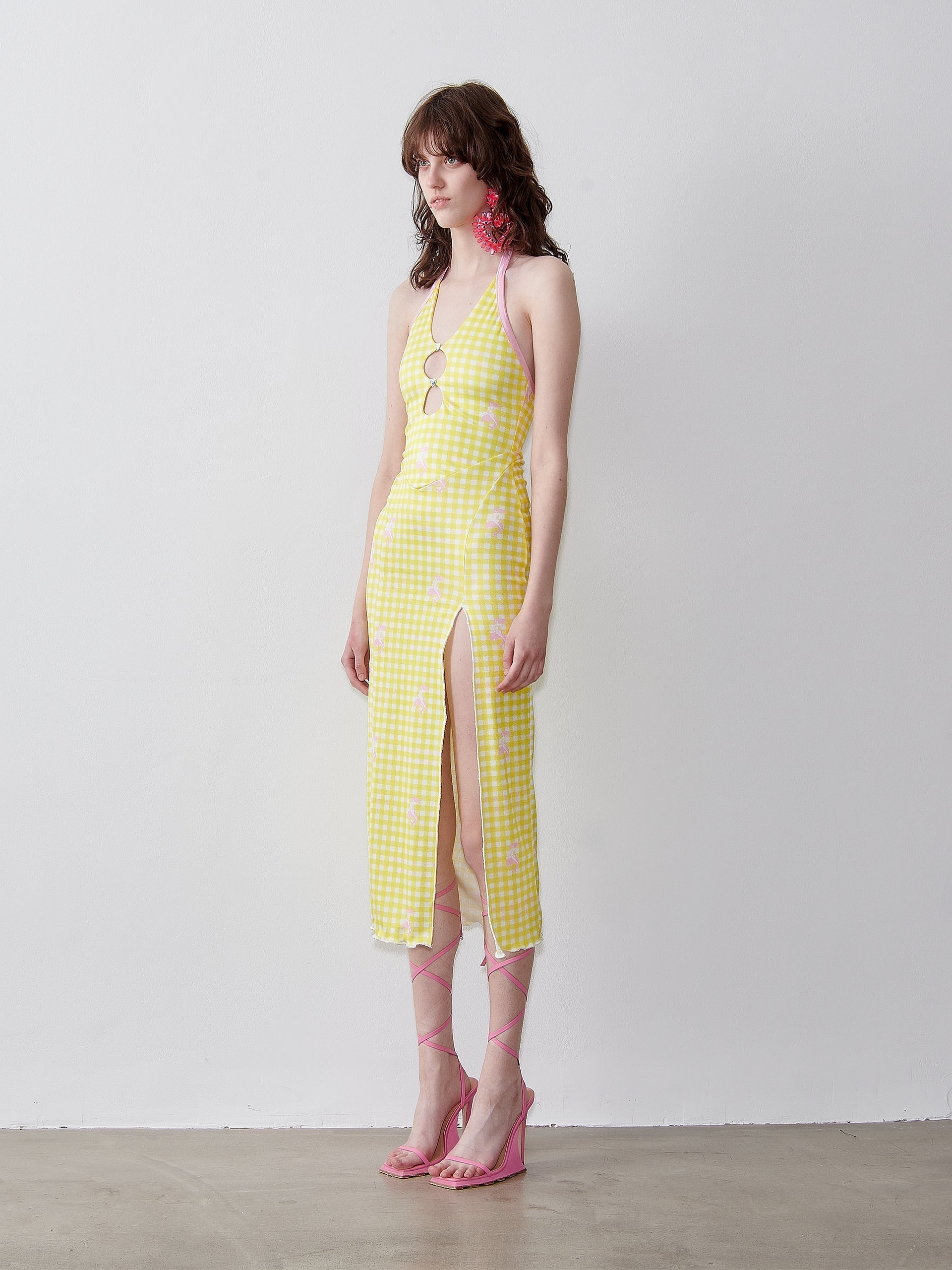 HEATHER MIDI DRESS SUNSHINE GINGHAM - 3