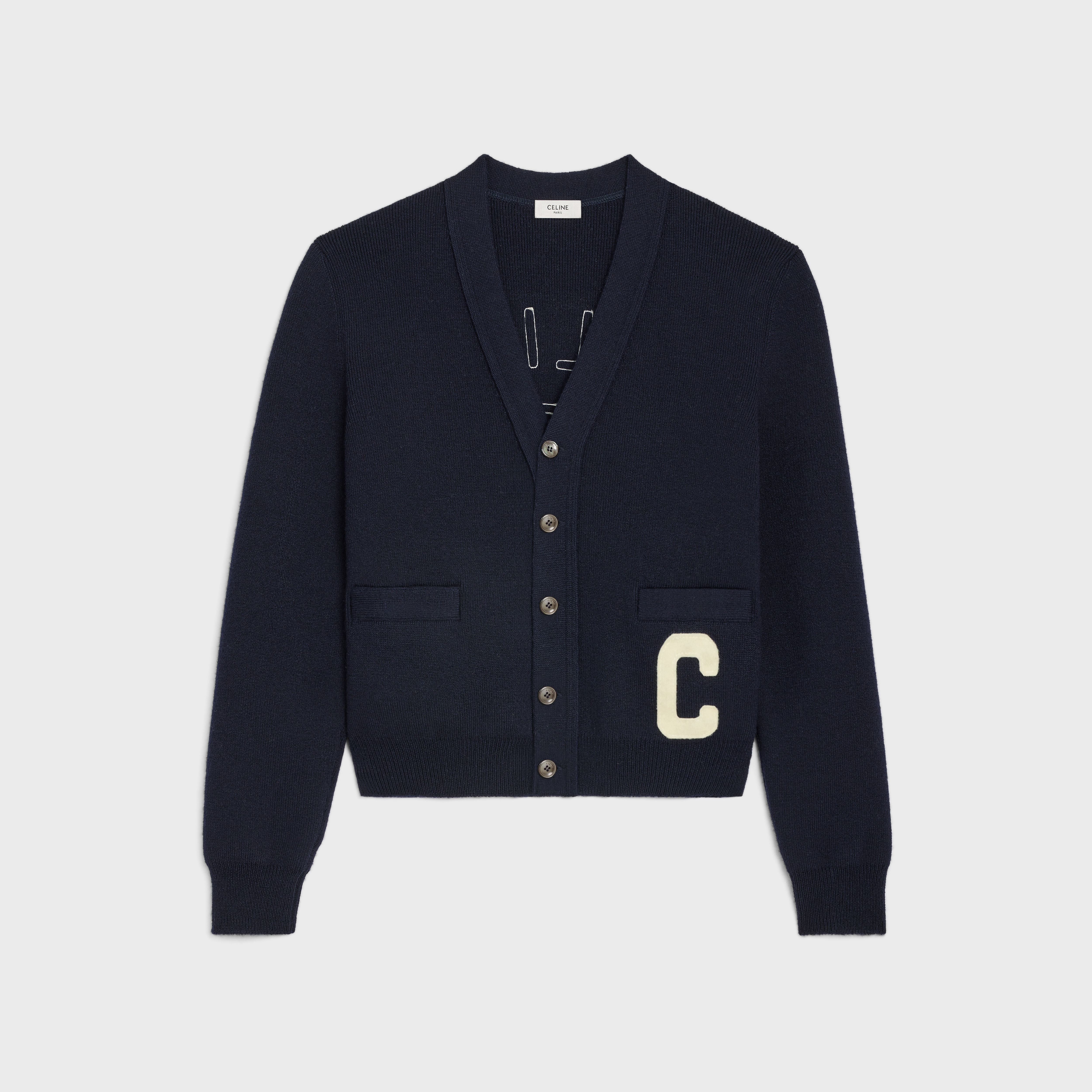 celine college cardigan in wool - 1