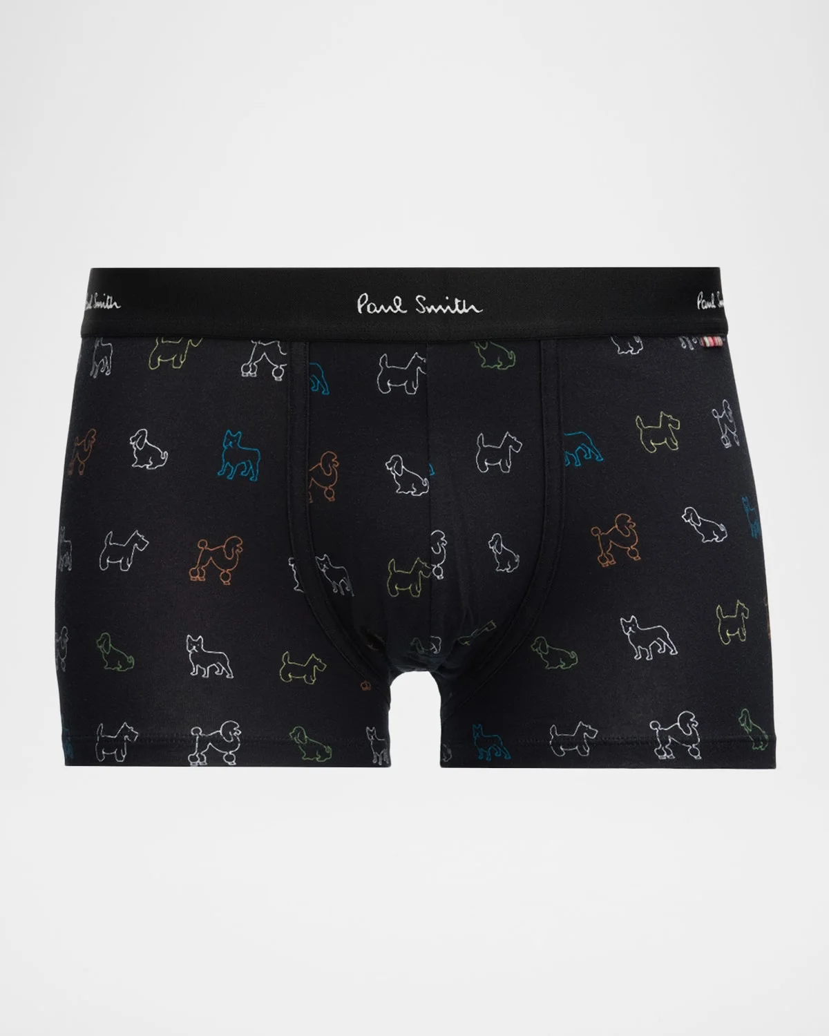 Men & apos;s Sketched Dog Outline Print Boxer Briefs - 1
