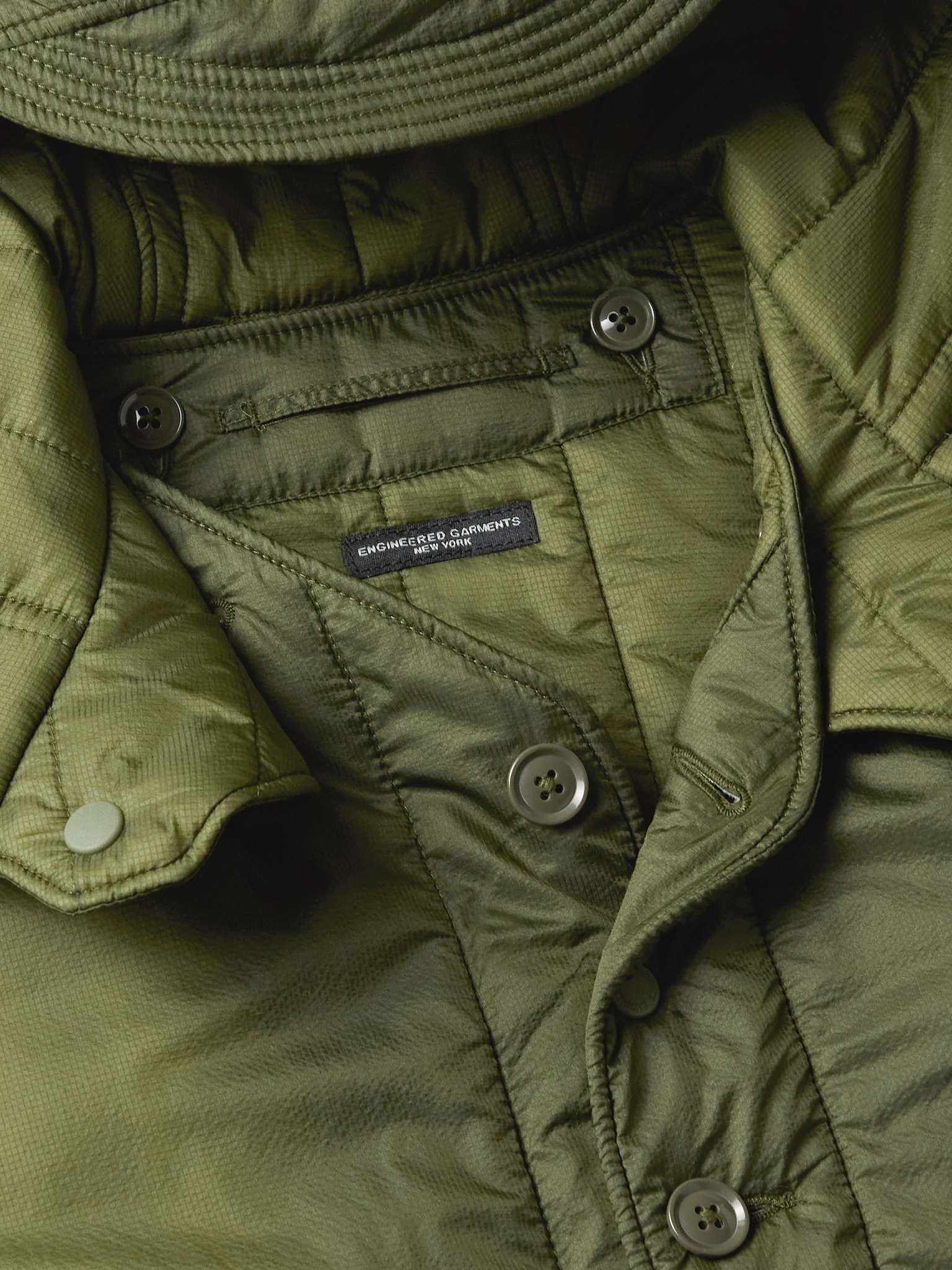 Reversible Padded Nylon-Ripstop Hooded Parka - 5