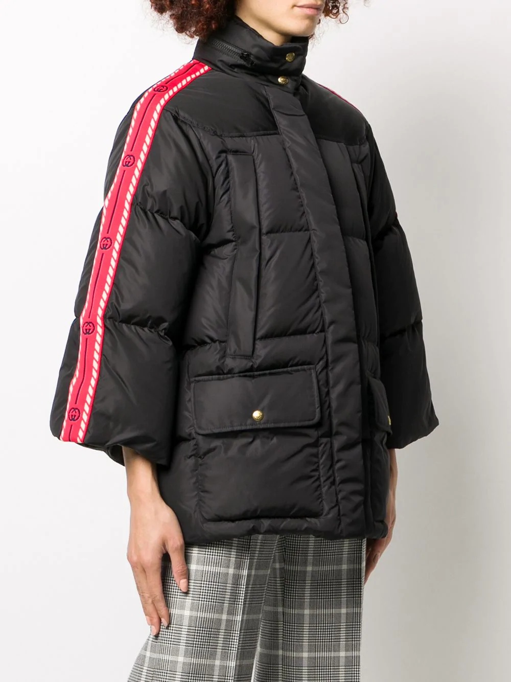 front slit puffer jacket - 3