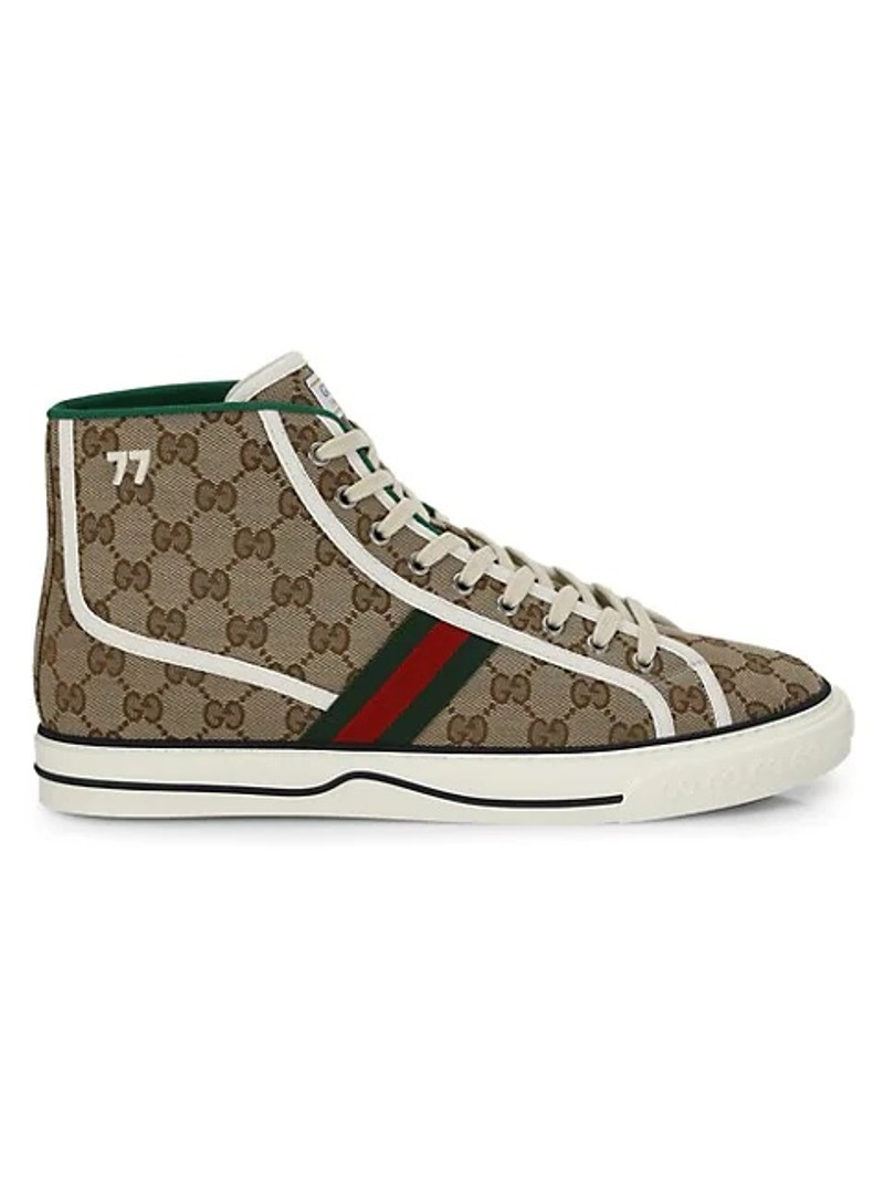Men's Gucci Tennis 1977 High-Top Sneakers - 1