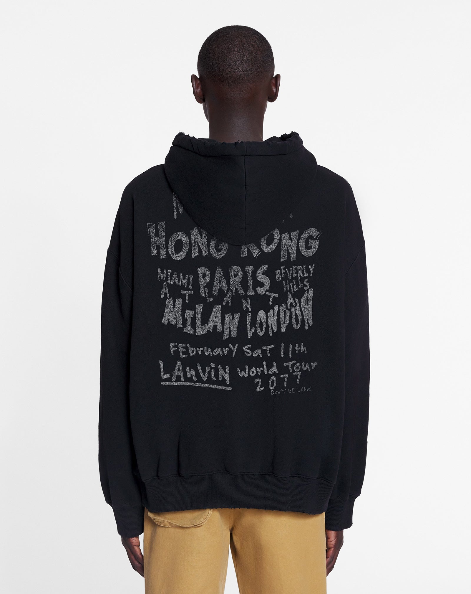 LANVIN X FUTURE UNISEX LOOSE-FIT PRINTED HOODIE - 4