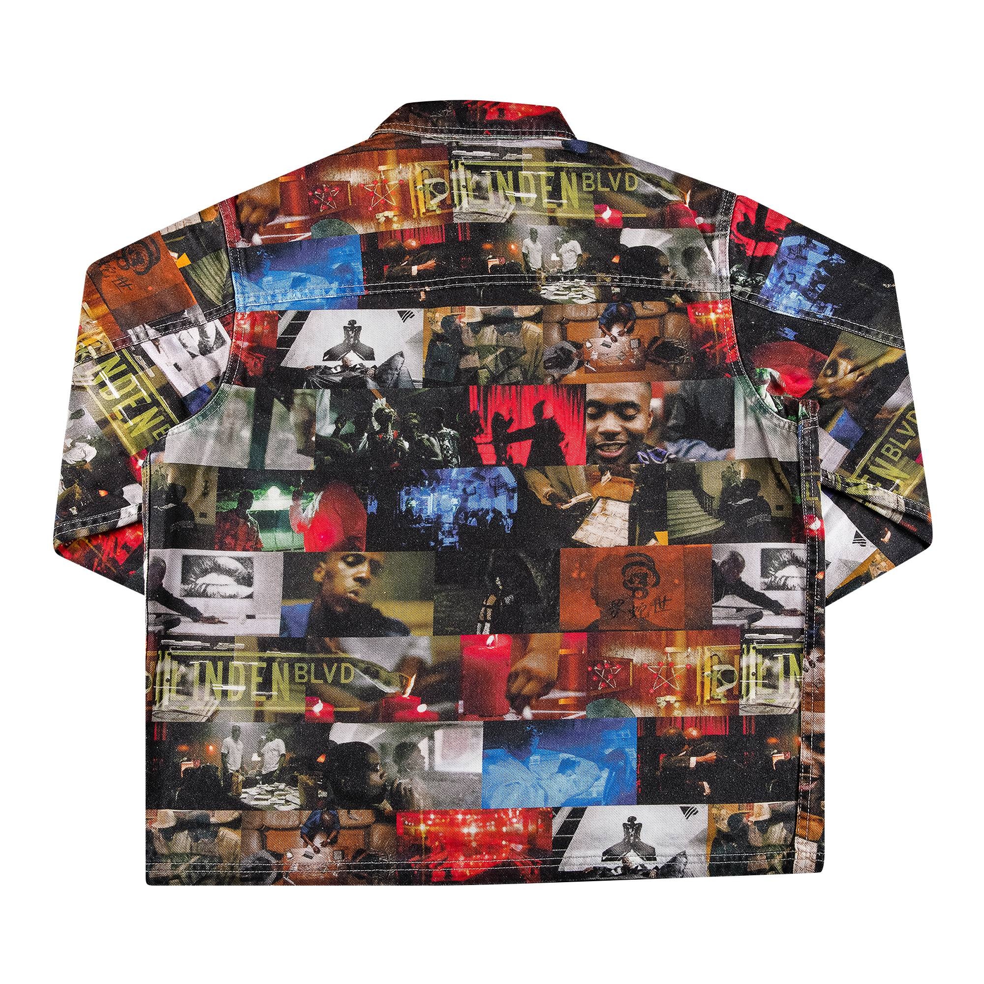 Supreme Nas and DMX Collage Denim Chore Coat 'Multicolor' - 2