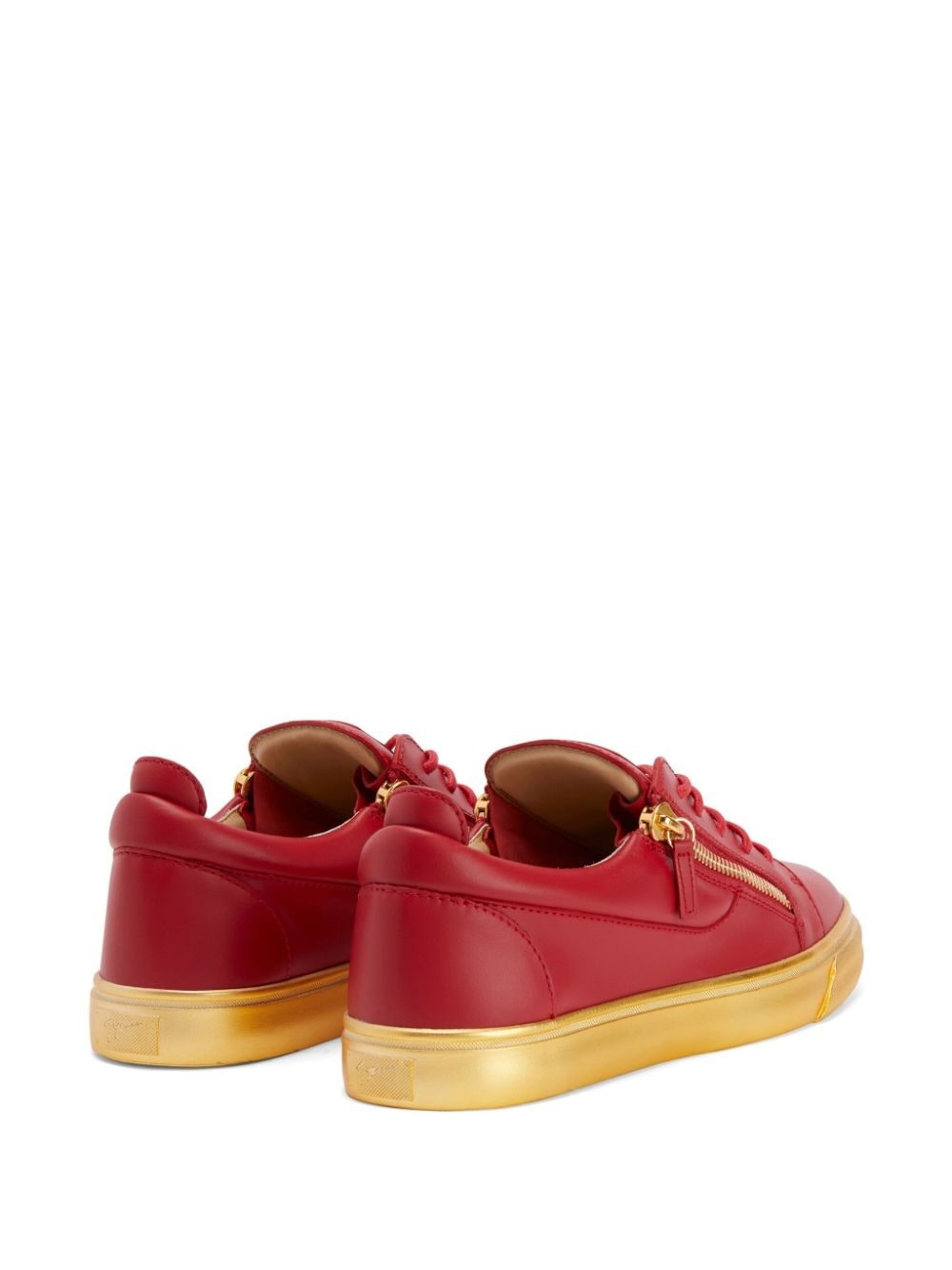 Frankie leather low-top sneakers - 3