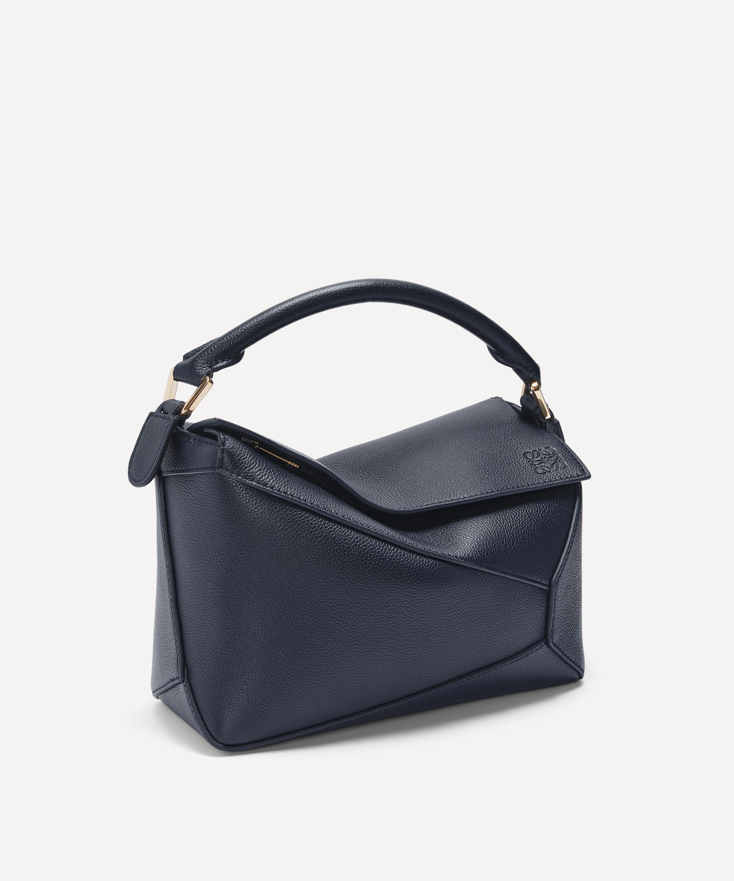 Small Puzzle Edge Leather Shoulder Bag - 3