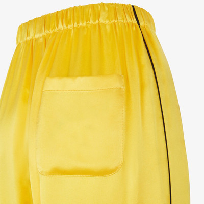 FENDI Yellow silk pajamas outlook