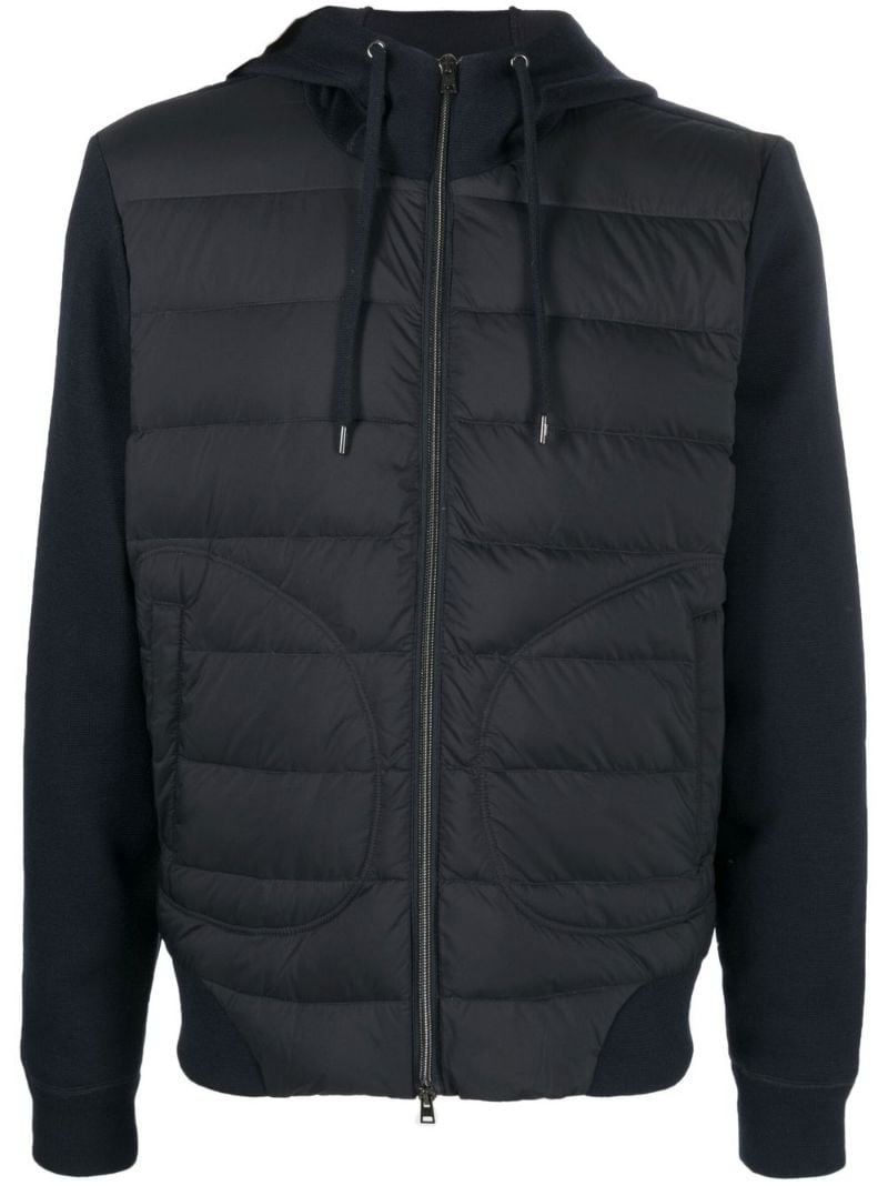 quilted hooded jacket - 1