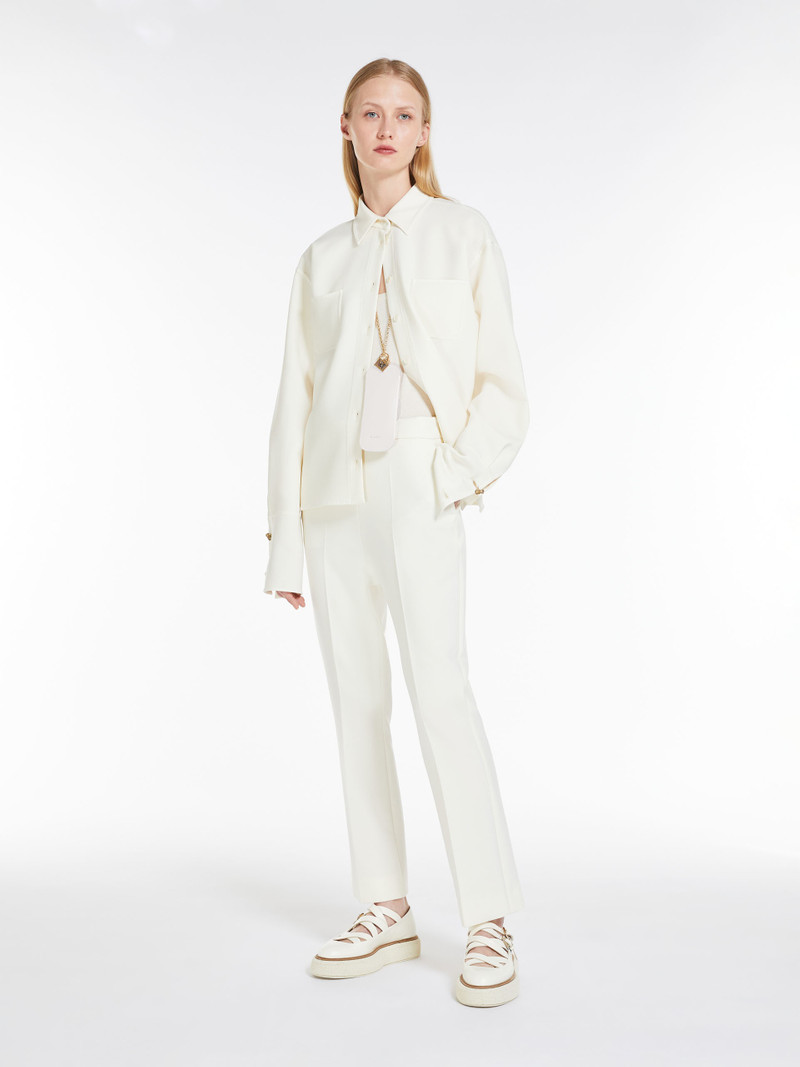 Max Mara NEPETA Wool crêpe ankle-length trousers outlook