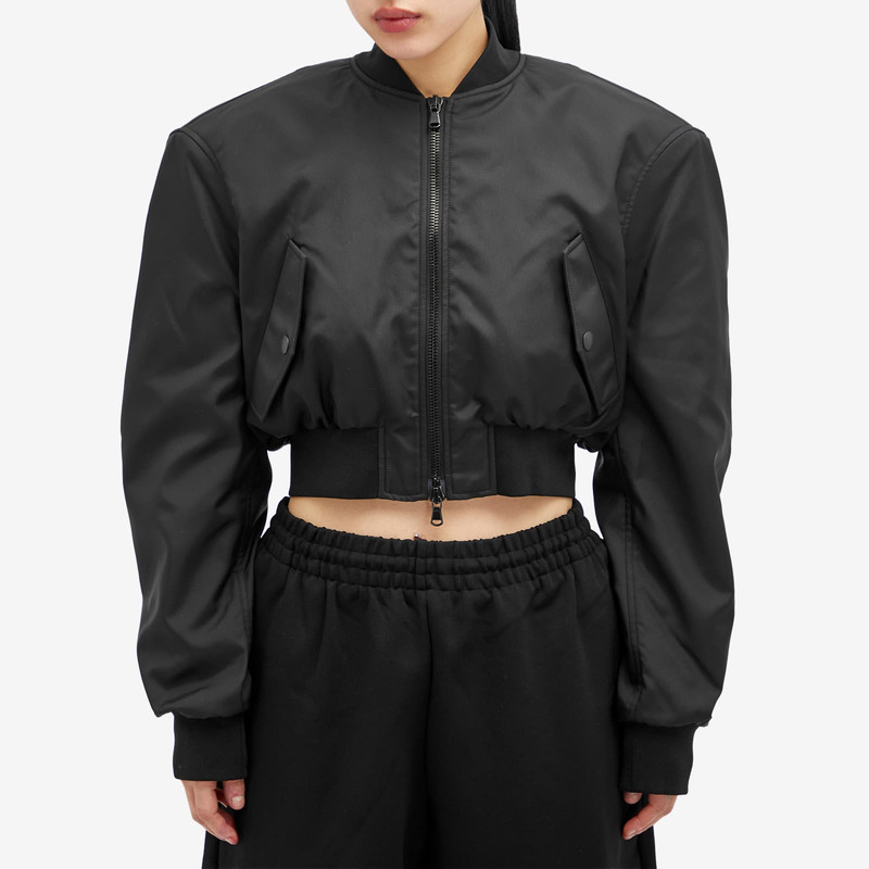 WARDROBE.NYC WARDROBE.NYC Tailored Crop Bomber Jacket outlook