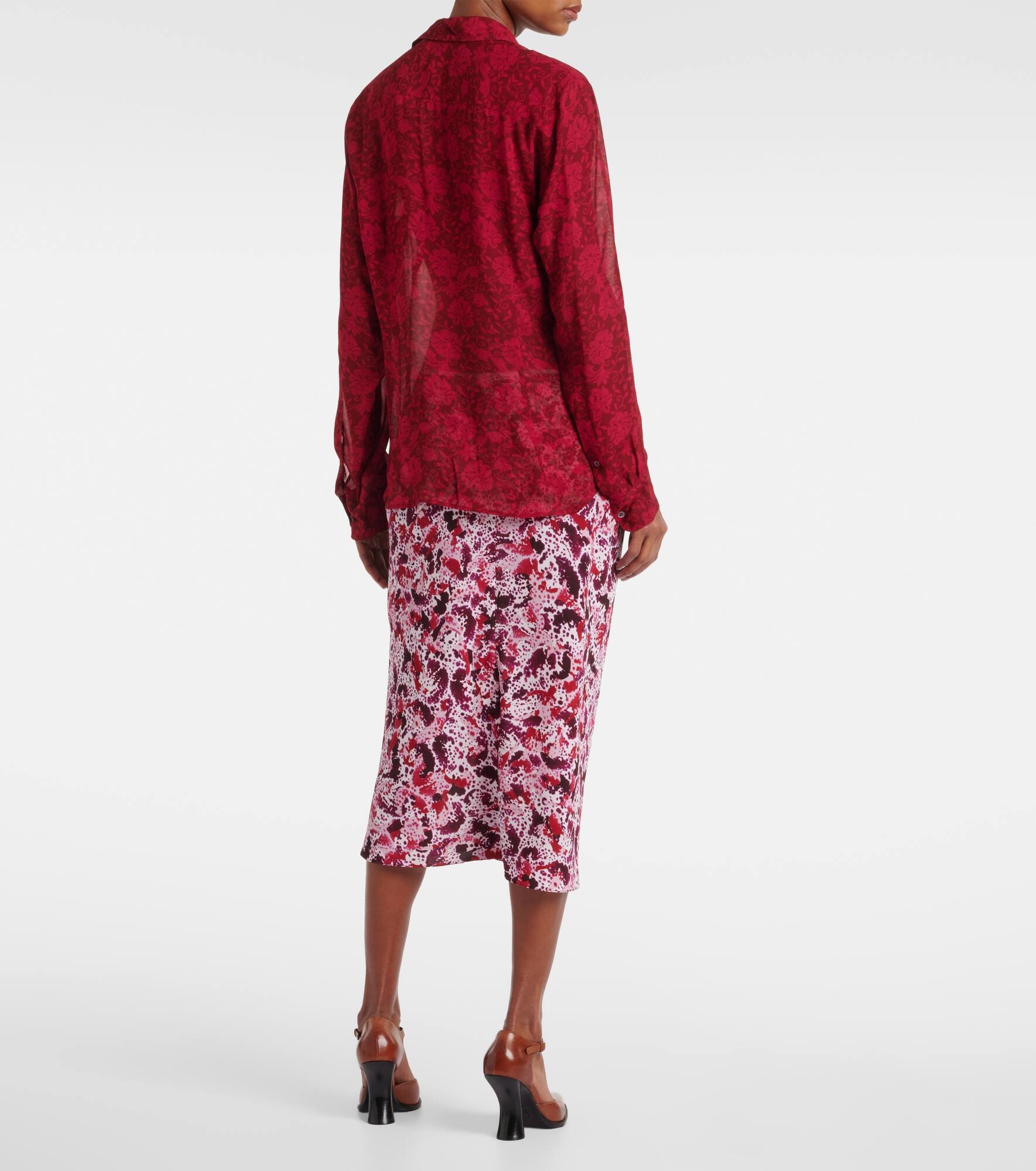 Floral jacquard shirt - 3