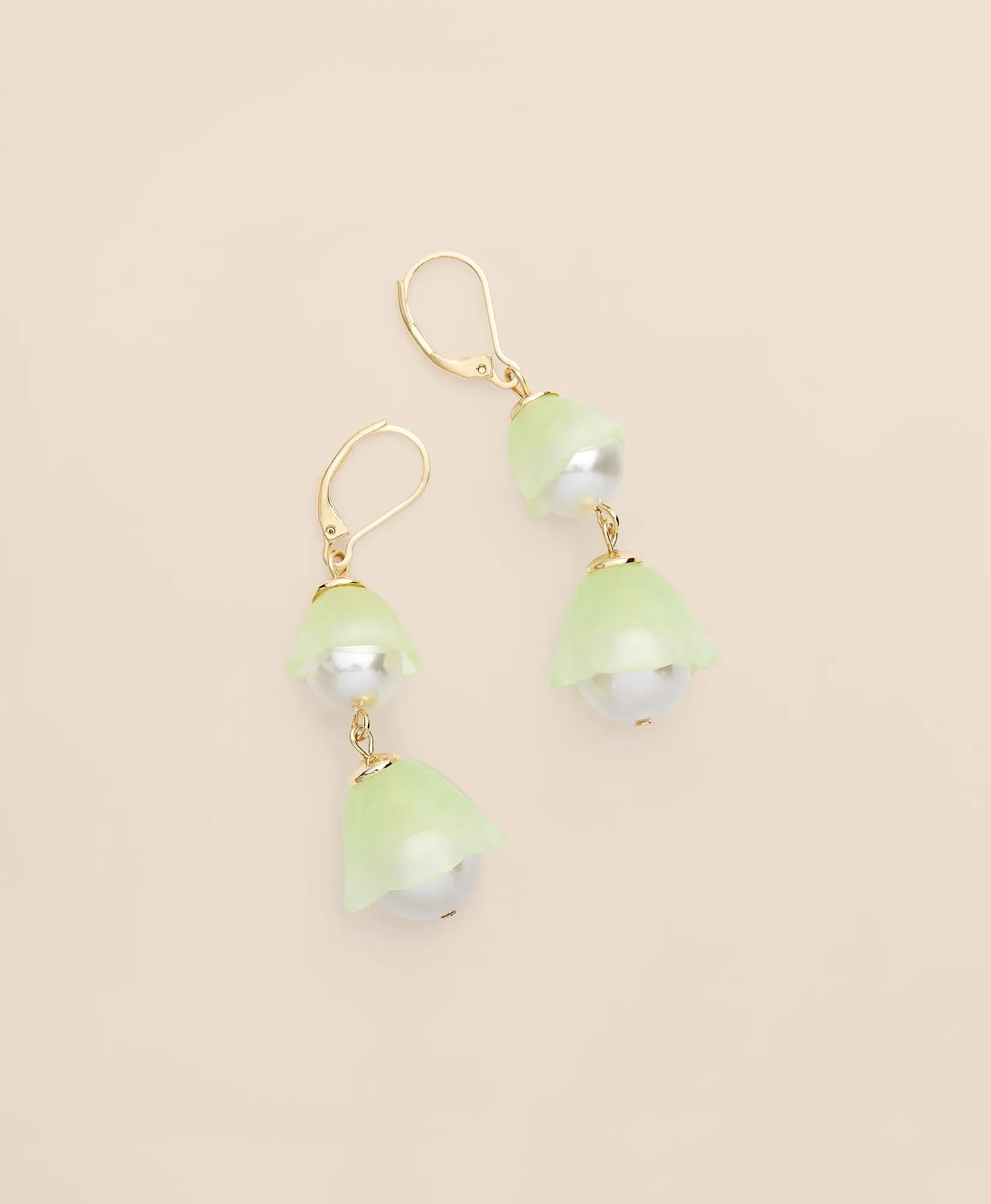 Faux Pearl Drop Earrings - 1