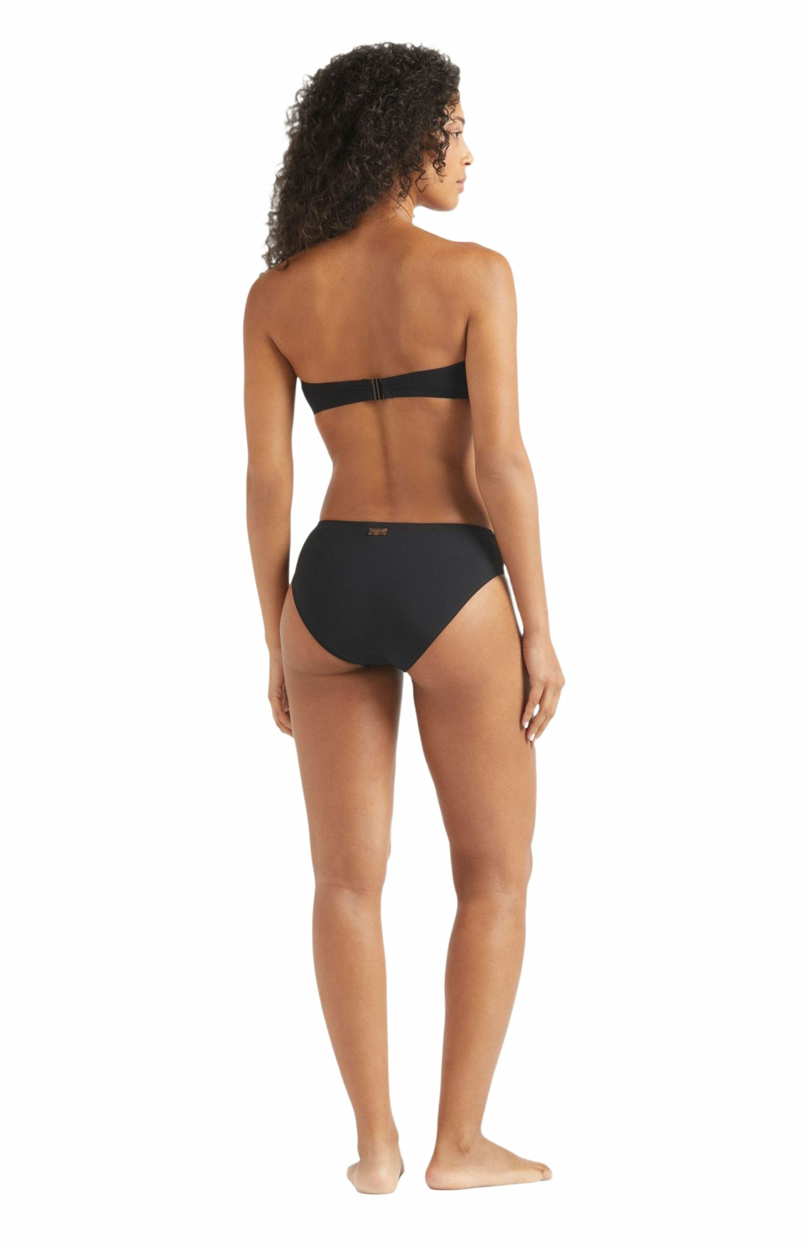 Vilebrequin Women's Solid Midi Brief Bikini Bottom in Noir at Nordstrom - 4