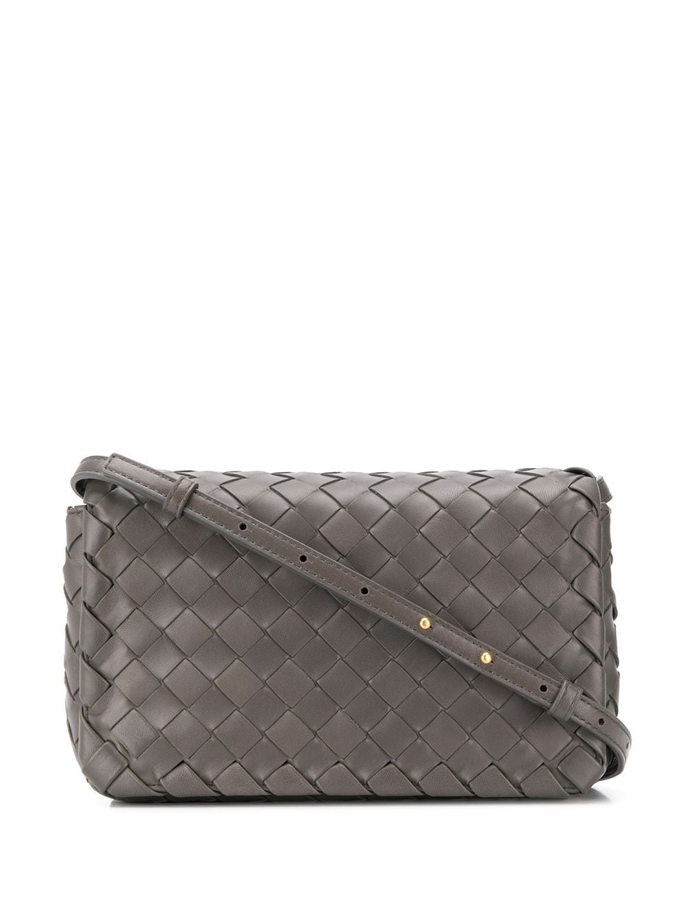 Intrecciato weave shoulder bag - 1