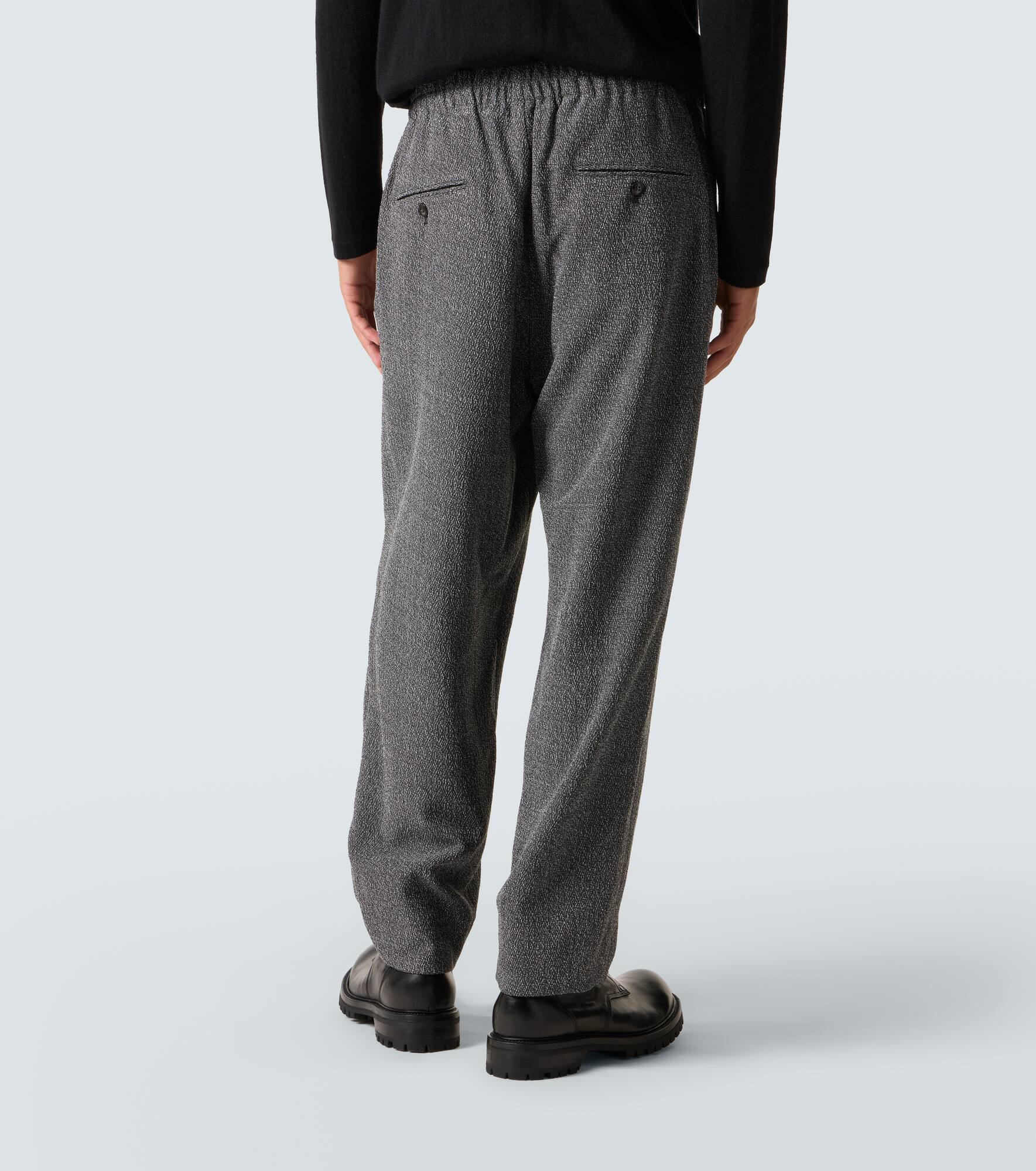 Mid-rise wide-leg pants - 4