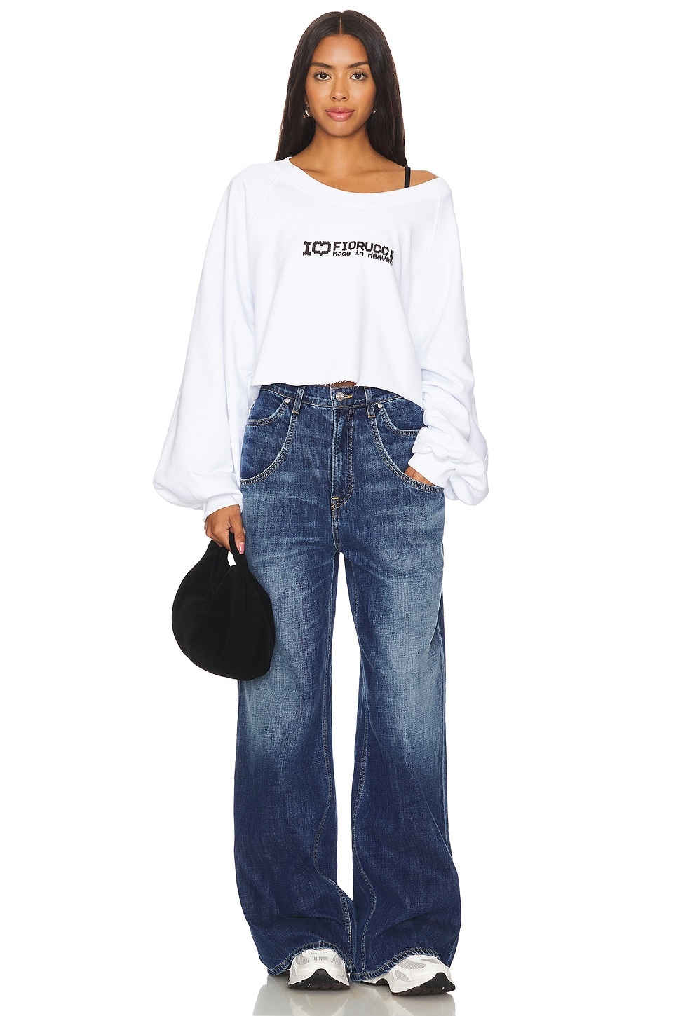 SWEAT CROPPED I LOVE FIORUCCI PRINT - 4
