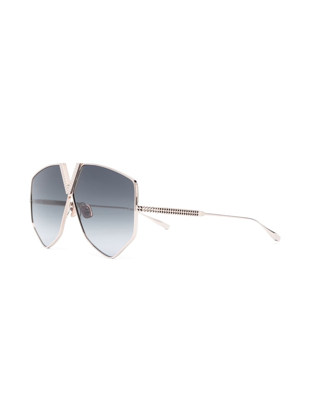 geometric-frame tinted sunglasses - 2