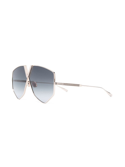 Valentino geometric-frame tinted sunglasses outlook