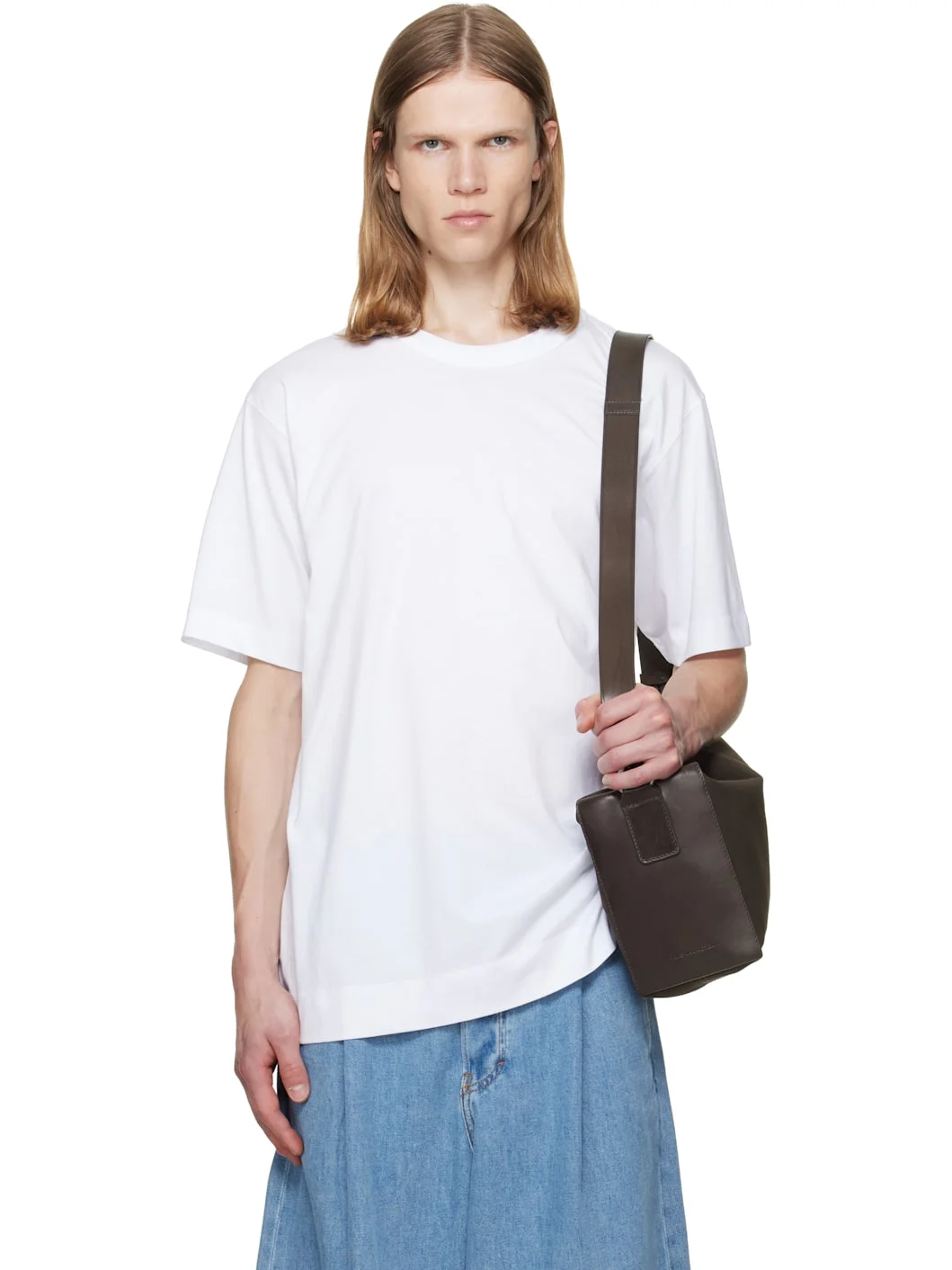 White Regular Fit Cotton T-shirt - 1