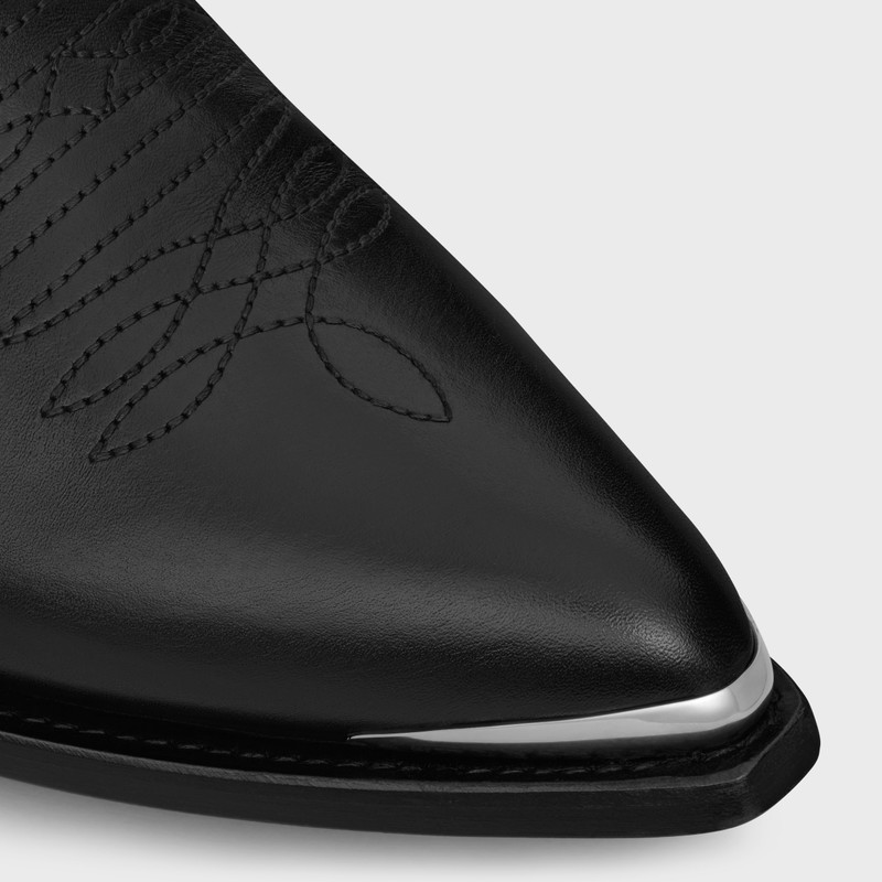 CELINE LEON ZIPPED BOOT WITH METAL TOE in SHINY CALFSKIN 4