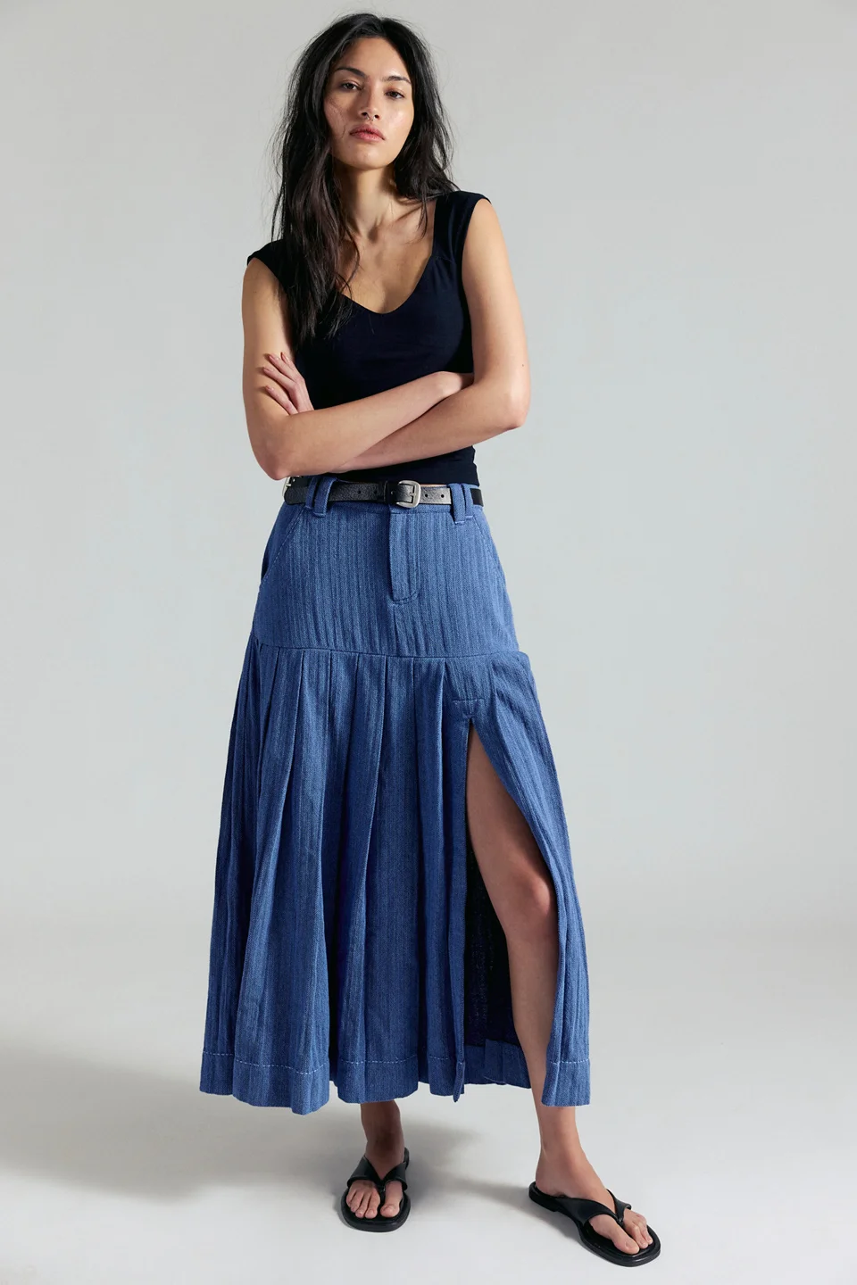 53rd Street Tailored Maxi Skirt - 1