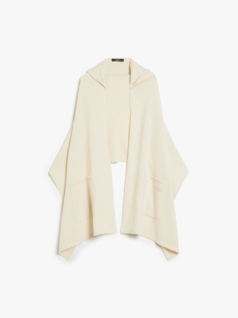 DELFINO Hooded cashmere shawl 1