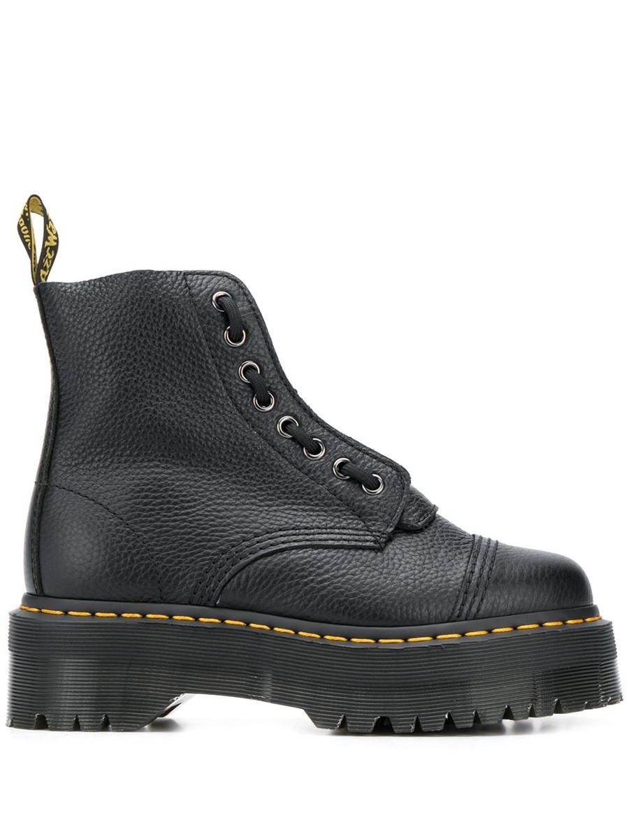 DR. MARTENS SINCLAIR LEATHER ANKLE BOOTS - 1