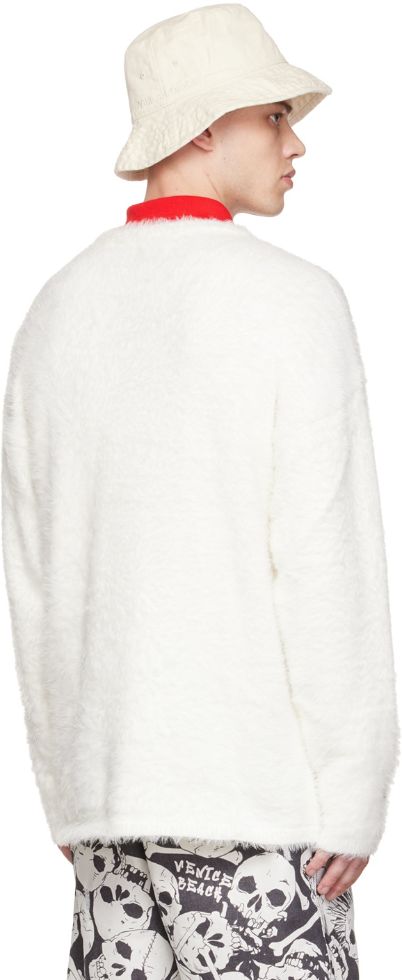 【人気No.1】 | Sweater Hairy White ERL ssense REVERSIBLE | トップス