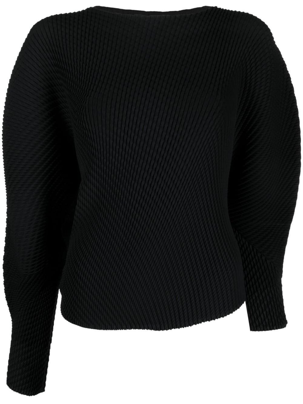 asymmetric-design recycled-polyester sweatshirt - 1