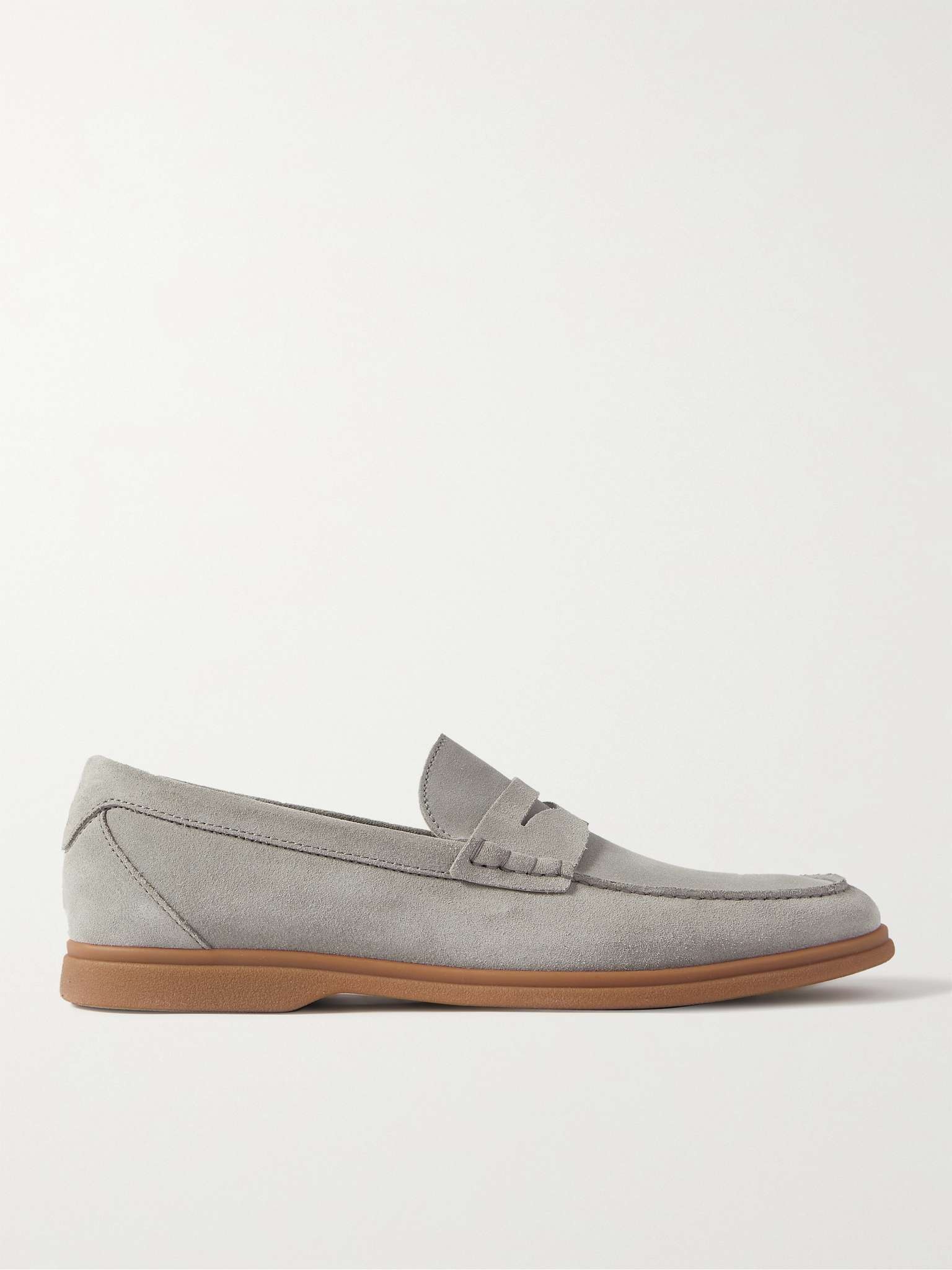 Suede Penny Loafers - 1