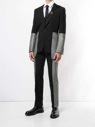 Alexander McQueen two-tone wool tailored trousers outlook