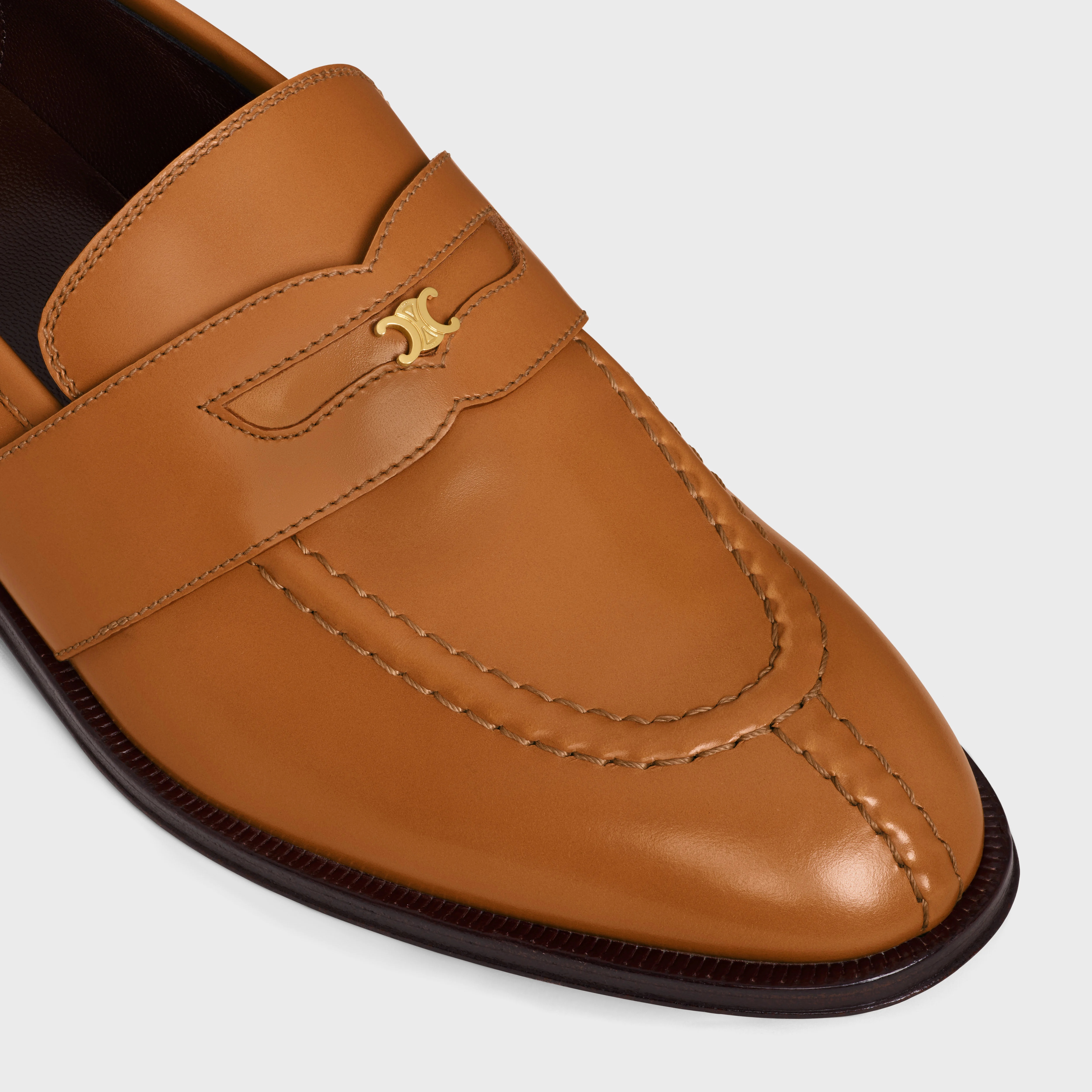 CELINE MALAQUAIS TRIOMPHE LOAFER in POLISHED BULL - 4