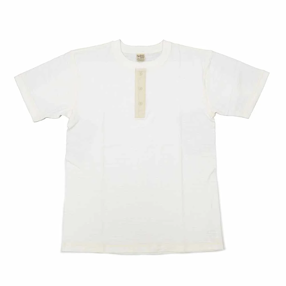 SLUB YARN HENLEY NECK T-SHIRT - BR79192 - 1