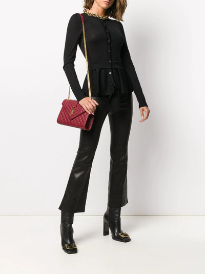 Alexander McQueen peplum hem cardigan outlook