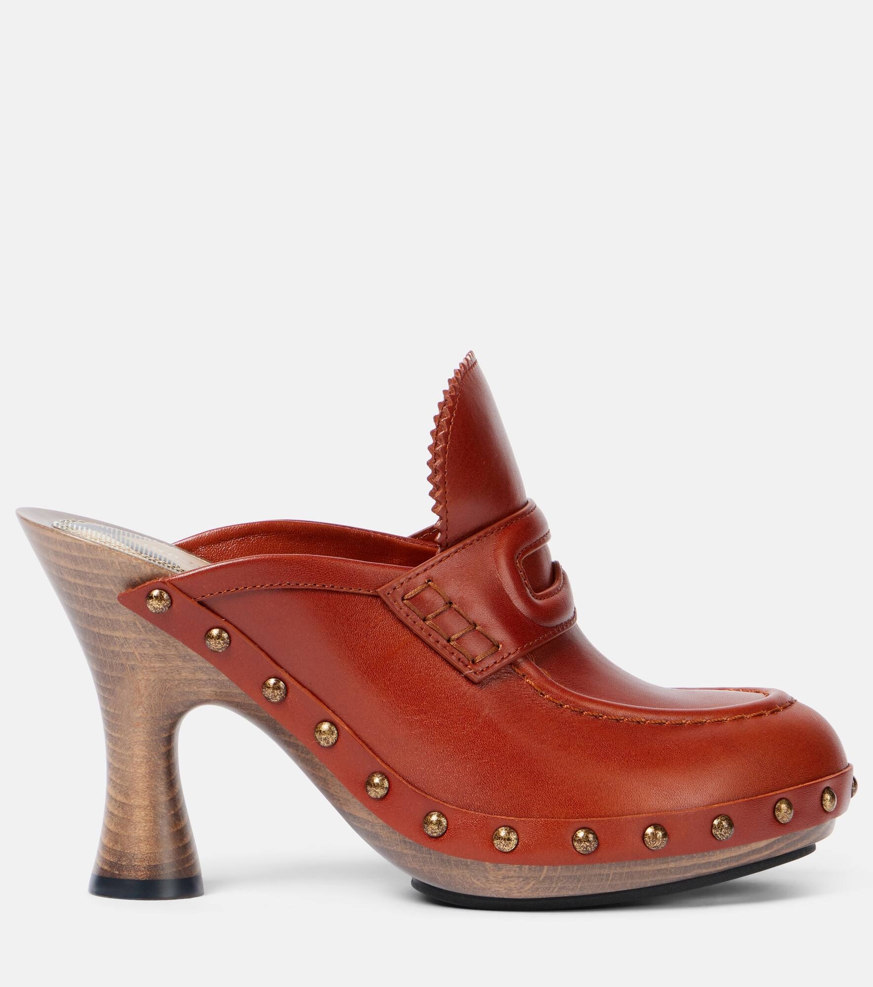 75 leather mules - 4