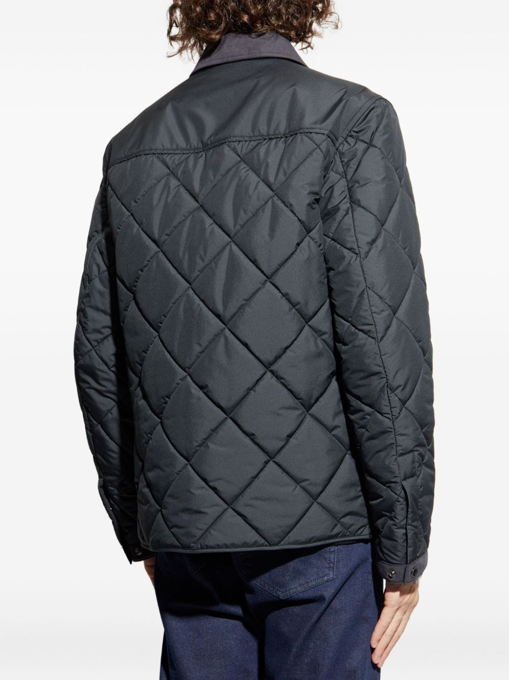diamond-quilted jacket - 4