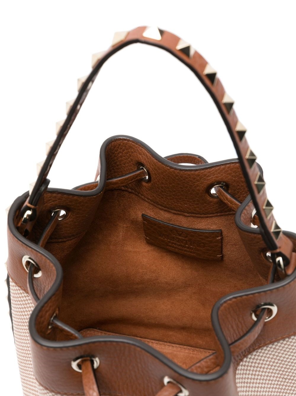 Rockstud canvas bucket bag - 5