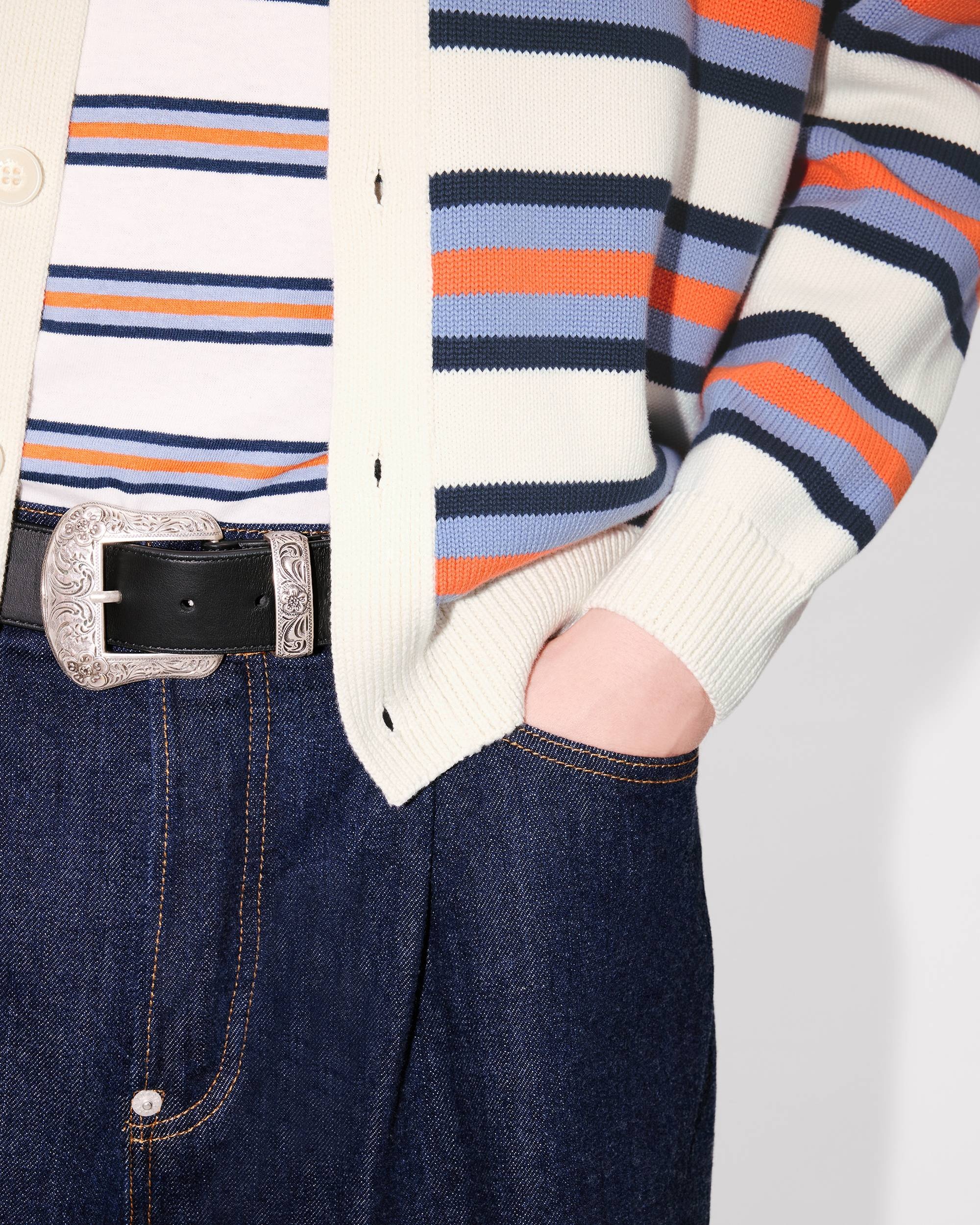 'KENZO Coast Lines' genderless cardigan in cotton - 13