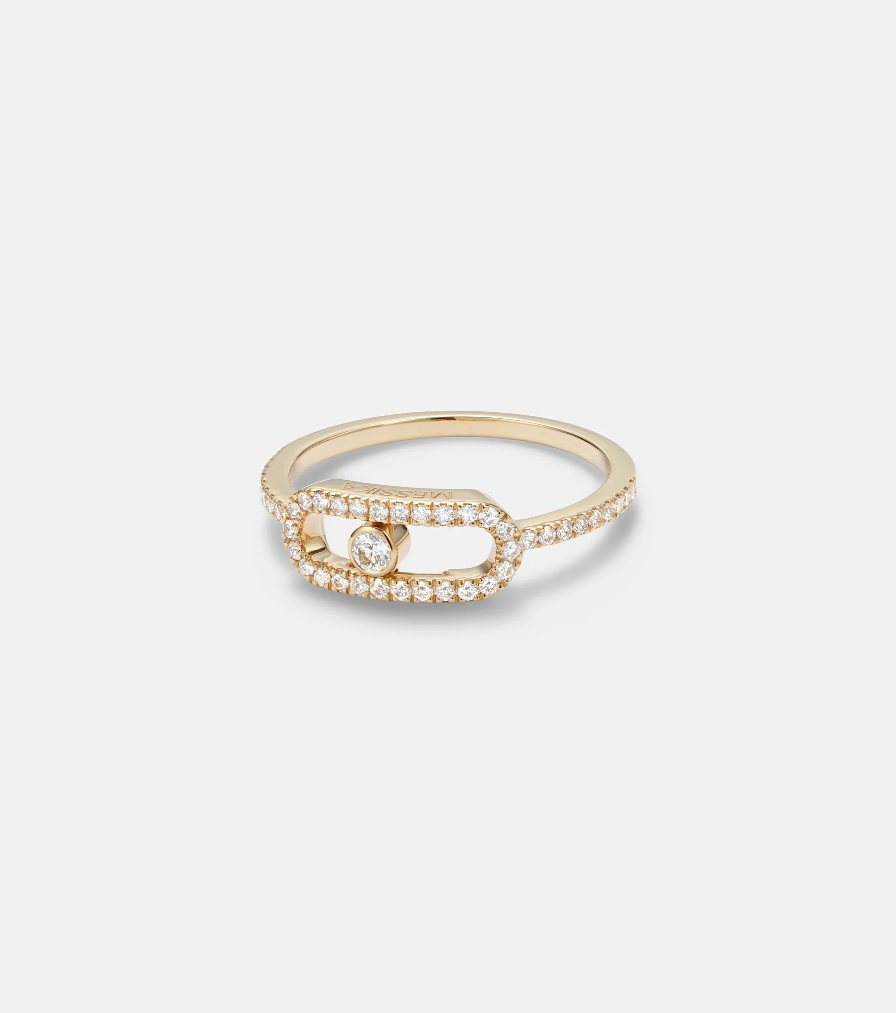 Move Uno 18kt gold ring with diamonds - 1