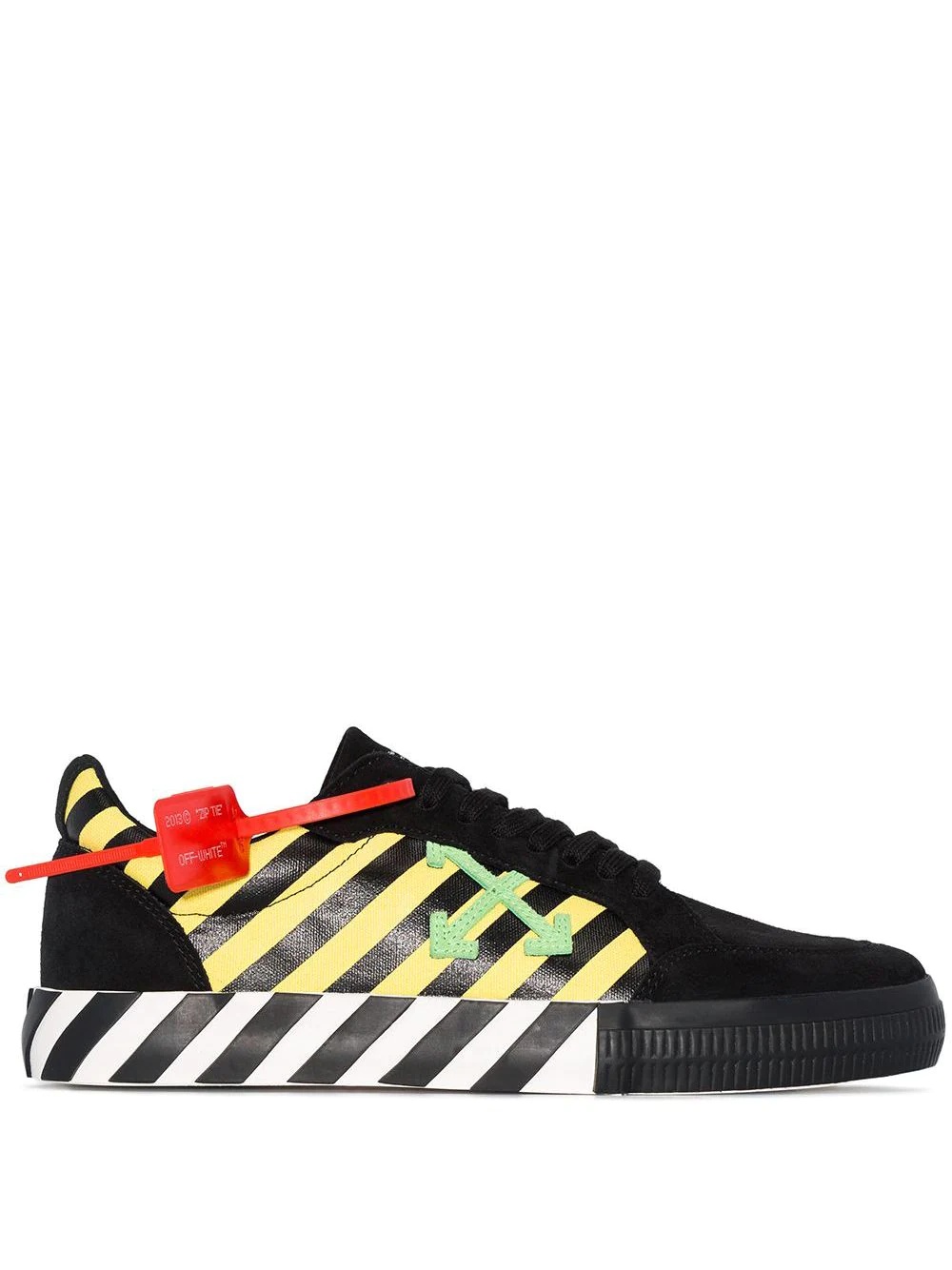 arrow logo stripe sneakers - 1