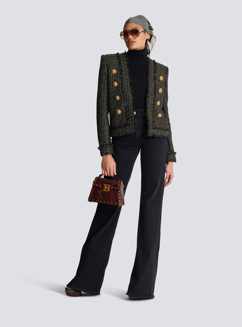 Balmain Lurex tweed jacket outlook
