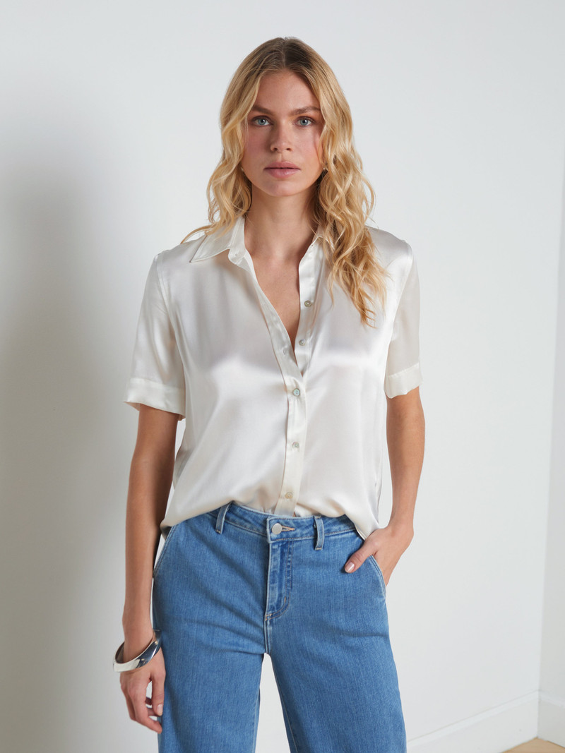 L'AGENCE Ellah Silk Blouse outlook