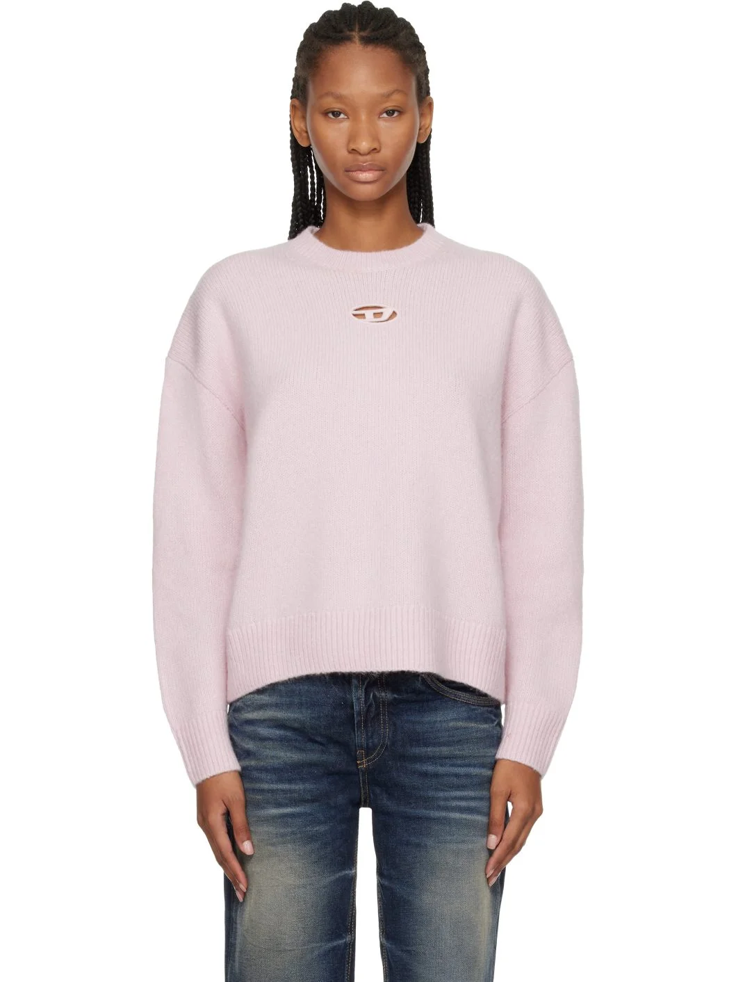 Pink Wool & Alpaca Blend Sweater - 1